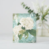 白紫陽花スクラップブック背景紙 (スタンド正面)