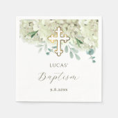 白紫陽花バプテスマ スタンダードカクテルナプキン (正面)