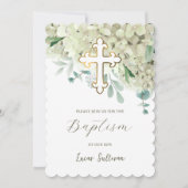 白紫陽花バプテスマ 招待状 (正面)