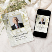 白紫陽花フローラ命日 招待状