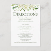 白紫陽花フローラ結婚の方向 エンクロージャーカード (正面)