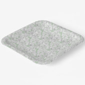 白紫陽花花びらオンセージ ペーパープレート (傾斜あり)