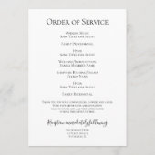 白紫陽花葬祭慰霊祭 プログラム (裏面)