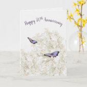 白紫陽花70周年記念 カード (黄色い花)