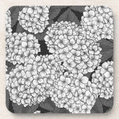白紫陽花 コースター (正面)