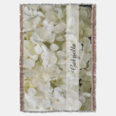 白紫陽花 スローブランケット (正面縦)