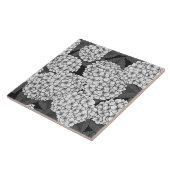 白紫陽花 タイル (側面)