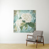 白紫陽花 タペストリー (インサイチュ)