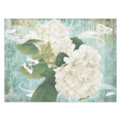 白紫陽花 テーブルクロス (正面(横))