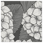 白紫陽花 ファブリック (クローズアップ)