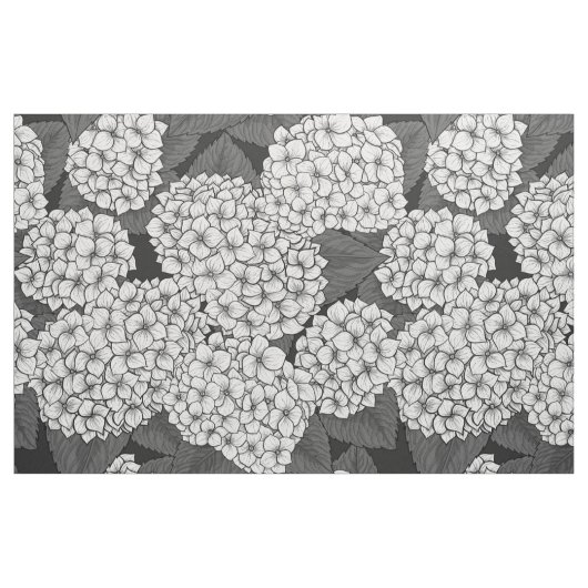 白紫陽花 ファブリック (ファットクウォーター)