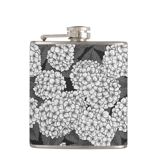 白紫陽花 フラスク (正面)