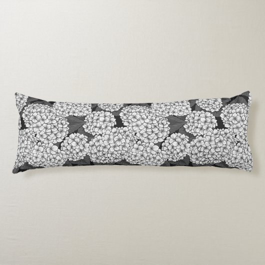 白紫陽花 ボディピロー (正面)