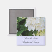 白紫陽花 マグネット (正面/裏面)