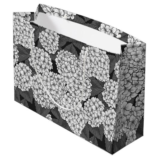 白紫陽花 ラージペーパーバッグ (裏面アングル)