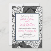 白紫陽花 招待状 (正面)