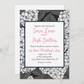 白紫陽花 招待状 (正面/裏面)