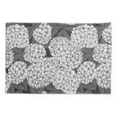 白紫陽花 枕カバー (裏面-左)