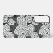 白紫陽花 SAMSUNG GALAXYケース (裏面横)