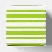 白結婚いカップケーキストライプの フェイバーボックス (上部)