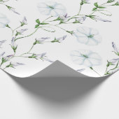 ''白結婚い朝顔の花を包む紙 ラッピングペーパー (角)