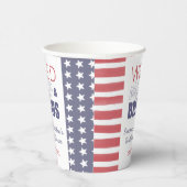 白結婚とブリーズ7月4日カップルのシャワー 紙コップ (右)