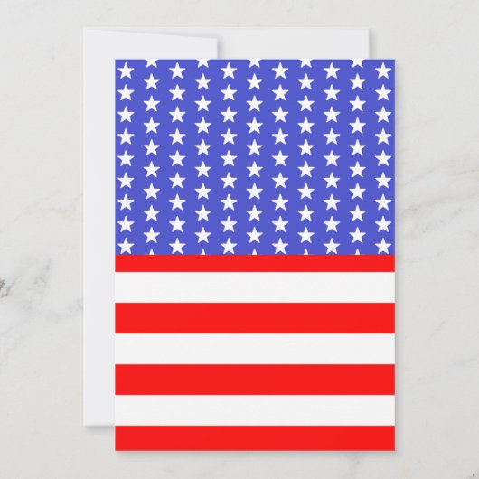 白結婚と私は愛国的なBBQをする 招待状 (裏面)