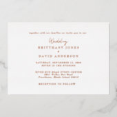 白結婚と…バラ金箔 箔招待状 (正面)