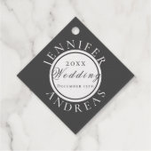 白結婚のシルバーフォイル付き/グレーバック フェイバータグ (裏面)