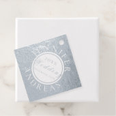 白結婚のシルバーフォイル付き/グレーバック フェイバータグ (箱)