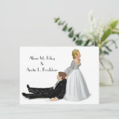 白結婚のユーモア 招待状 (スタンド正面)