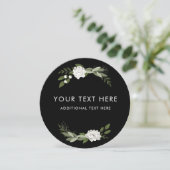 白結婚のSprigs Round招待状 招待状 (スタンド正面)