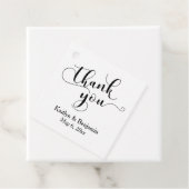 白結婚エレガント字の黒文字あり フェイバータグ (インサイチュ)