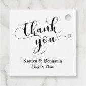 白結婚エレガント字の黒文字あり フェイバータグ (裏面)