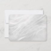 白結婚大理石抽象芸術 出欠カード (裏面)