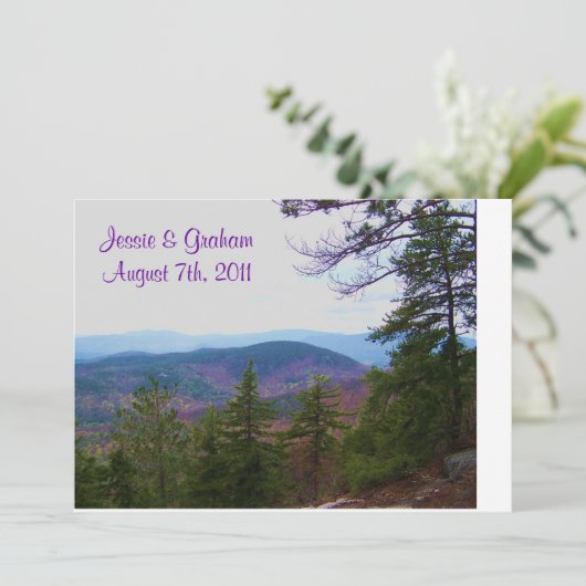 白結婚山 招待状 (スタンド正面)