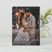 白結婚書 サンキューカード (スタンド正面)