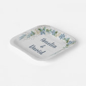 白結婚洗航海の材の網 ペーパープレート (傾斜あり)