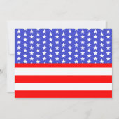 白結婚白と私は愛国的ブライダルシャワー 招待状 (裏面)