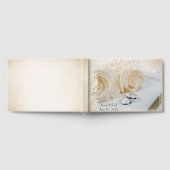 白結婚聖書のリングや輪 ゲストブック (全面)