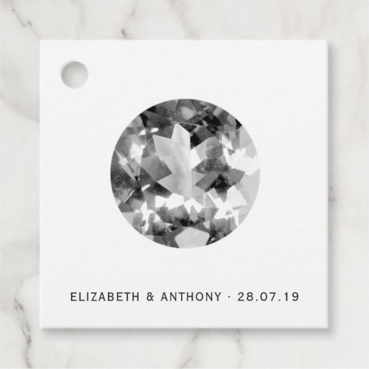 白結婚色 フェイバータグ (正面)