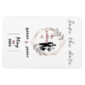 白結婚色 マグネット (横)