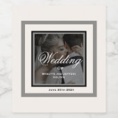 白結婚色 ワインラベル (シングルラベル)