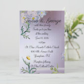 白結婚花 招待状 (スタンド正面)