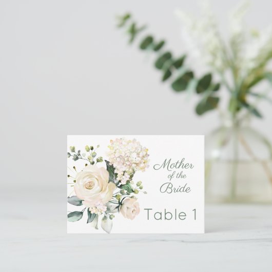 白結婚薔薇あじさい座席表 プレイスカード (スタンド正面)
