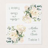 白結婚薔薇あじさい座席表 名刺 (外部フラット)