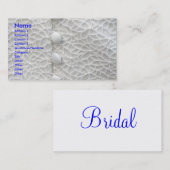 白結婚衣 名刺 (正面/裏面)