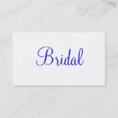 白結婚衣 名刺 (裏面)