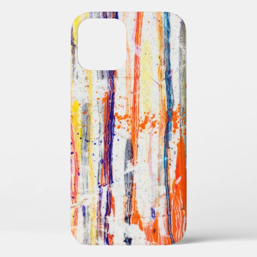 白絵を描い地盤絵の具にはねかけ素晴らした Case-Mate iPhoneケース (裏面)