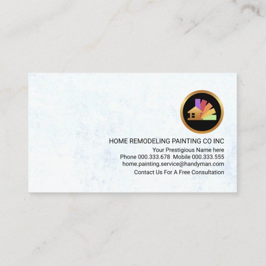 白絵を描剥離壁紙の(ばちゃばちゃ)跳ねる 名刺 (裏面)